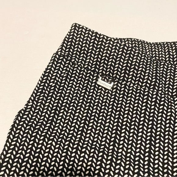 Picadilly Black and White Pants Womens Size 10 - Picture 5 of 15